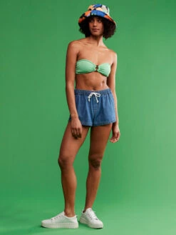 Roxy Color Jam Bandeau Bikini Top -Shoreline Mood erjx304957 roxym ghy0 frt9