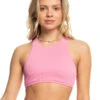 Roxy Active Rib Crop Bikini Top