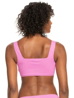Roxy Active Rib Bralette Bikini Top -Shoreline Mood erjx304967 roxyw mgj0 bck1