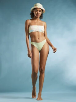 Roxy Tropics Hype Reversible Bandeau Bikini Top -Shoreline Mood erjx305016 roxym gbg3 bck9