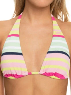 Roxy Stripe Soul Tiki Tri Bikini Top -Shoreline Mood erjx305030 roxyw gcy3 frt3