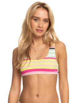 Roxy Stripe Soul Bralette Bikini Top