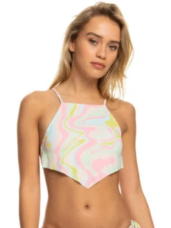 Roxy Tropics Hype Crop Bikini Top 17 Roxy Tropics Hype Crop Bikini Top -Shoreline Mood erjx305047 roxyw gbg3 frt1