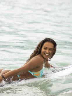 Roxy Pro The True Air Tiki Triangle Bikini Top -Shoreline Mood erjx305051 roxyl bhb6 bck3