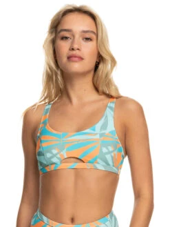 Roxy Pro The Tilt Shift Bra Bikini Top -Shoreline Mood erjx305055 roxyw bhb6 frt1