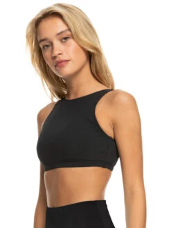 Roxy Pro The Pop Up Crop Bikini Top -Shoreline Mood erjx305060 roxyw kvj0 frt2