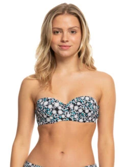 Roxy Printed Beach Classics Bandeau Bikini Top