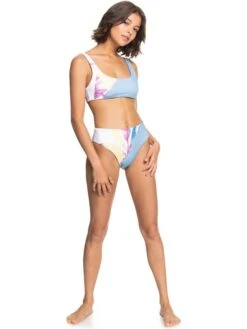 Roxy POP SURF Mid Waist Bikini Bottoms 16 Roxy POP SURF Mid Waist Bikini Bottoms -Shoreline Mood erjx404298 roxyw nft6 frt8