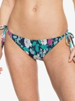Roxy Blossom Babe Tie Side Bikini Bottoms 9 Roxy Blossom Babe Tie Side Bikini Bottoms -Shoreline Mood erjx404366 roxyw bsp7 frt1