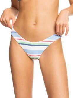 Roxy Line Up Cheeky High Leg Bikini Bottoms -Shoreline Mood erjx404412 roxyw wbb4 frt1