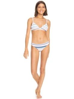 Roxy Line Up Mid-Rise Bikini Bottoms -Shoreline Mood erjx404413 roxyw wbb4 frt9