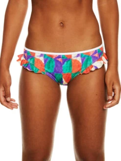 Stella Jean X Roxy Mid-Waist Bikini Bottoms 13 Stella Jean X Roxy Mid-Waist Bikini Bottoms -Shoreline Mood erjx404470 roxym gnv6 frt1