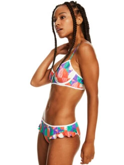 Stella Jean X Roxy Mid-Waist Bikini Bottoms 14 Stella Jean X Roxy Mid-Waist Bikini Bottoms -Shoreline Mood erjx404470 roxym gnv6 frt2