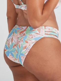 Roxy Love The Rocker Rib Knit Bikini Bottoms -Shoreline Mood erjx404513 roxym gfe9 bck2