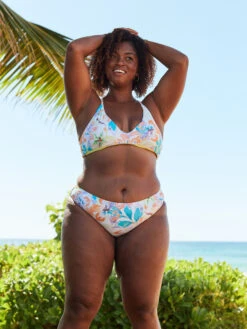 Roxy Retro Revo Reversible Hipster Bikini Bottoms -Shoreline Mood erjx404539 roxyl wbb8 bck2