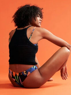 Roxy Color Jam Cheeky Bikini Bottoms -Shoreline Mood erjx404548 roxym kvj6 frt10