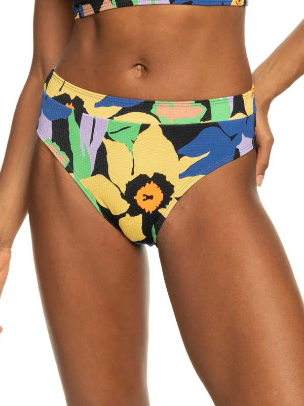 Roxy Color Jam Moderate Bikini Bottoms 1 Roxy Color Jam Moderate Bikini Bottoms