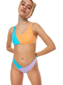 Roxy Colorblock Party Cheeky Bikini Bottoms 13 Roxy Colorblock Party Cheeky Bikini Bottoms -Shoreline Mood erjx404560 roxym bgz0 frt10