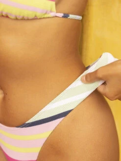 Roxy Stripe Soul Cheeky Bikini Bottoms -Shoreline Mood erjx404619 roxyl gcy3 frt3