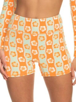 Roxy Wavy Babe Boyleg Bikini Bottoms -Shoreline Mood erjx404623 roxyw gbg6 frt1