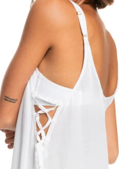 Roxy Beachy Vibes Solid Beach Cover-Up Dress -Shoreline Mood erjx603266 roxyw wbb0 frt3