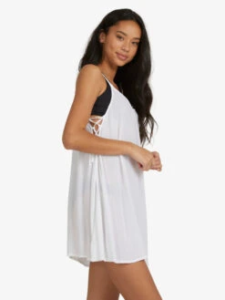 Roxy Beachy Vibes Solid Beach Cover-Up Dress -Shoreline Mood erjx603266 roxyw wbb0 sd1