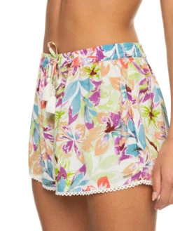 Roxy Salty Tan Shorts -Shoreline Mood erjx603347 roxyw wbb8 frt3