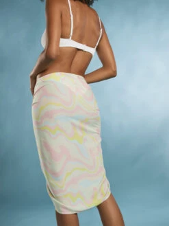 Roxy New Beach Day Multi-Wear Sarong -Shoreline Mood erjx603352 roxym gbg5 bck1