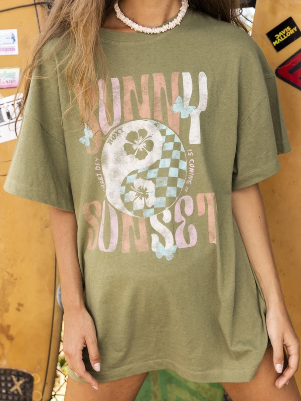 Roxy Sweet Janis Oversized T-Shirt 1 Roxy Sweet Janis Oversized T-Shirt