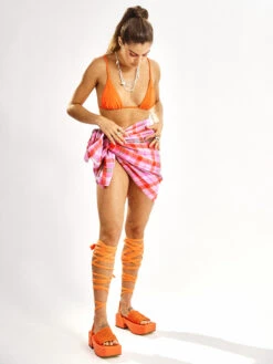 Roxy Tartan Times Sarong -Shoreline Mood urjaa03107 roxyl pfm8 frt4