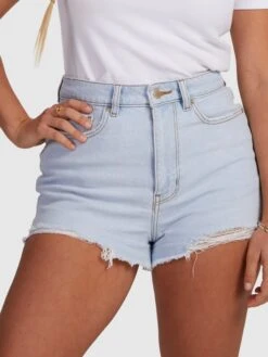 Roxy Eva Denim Shorts -Shoreline Mood urjds03017 roxyw bfg0 frt1
