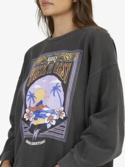 Roxy Into The Night Sweatshirt -Shoreline Mood urjft03164 roxyw kvj0 dtl1