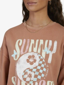 Roxy When Its Fine Sweatshirt 8 Roxy When Its Fine Sweatshirt -Shoreline Mood urjft03168 roxyw ckl0 dtl1