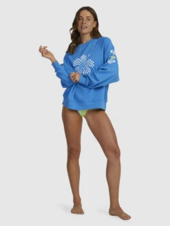 Roxy Digi High Sweatshirt -Shoreline Mood urjft03188 roxyw bpc0 frt9