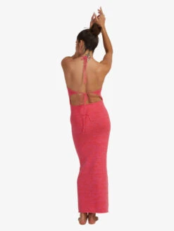 Roxy Bold As Love Halter Dress -Shoreline Mood urjkd03058 roxyw nmb0 bck1