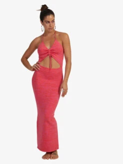 Roxy Bold As Love Halter Dress -Shoreline Mood urjkd03058 roxyw nmb0 frt1