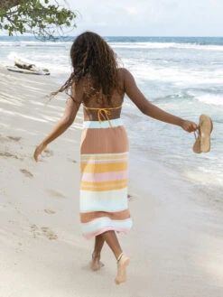 Roxy Playa Morning Knitted Bodycon Skirt 11 Roxy Playa Morning Knitted Bodycon Skirt -Shoreline Mood urjkk03002 roxyl bek8 bck1