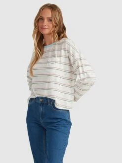 Roxy Starry Sky Long Sleeve T-Shirt -Shoreline Mood urjkt03161 roxyw wbk9 sd1