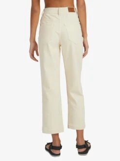 Roxy Jana Cord High Waist Corduroy Pants -Shoreline Mood urjnp03028 roxyw teh0 bck1