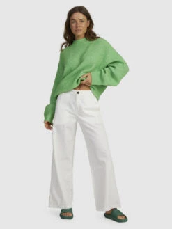 Roxy Little Dume Oversized Sweater 15 Roxy Little Dume Oversized Sweater -Shoreline Mood urjsw03038 roxyw gns0 frt10