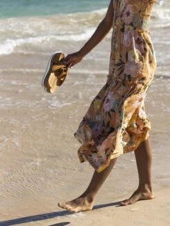 Roxy Sunnier Shores Woven Maxi Dress -Shoreline Mood urjwd03116 roxyl ckn8 frt4