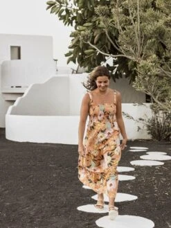 Roxy Sunnier Shores Woven Maxi Dress -Shoreline Mood urjwd03116 roxyl ckn8 frt9