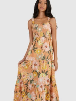 Roxy Sunnier Shores Woven Maxi Dress -Shoreline Mood urjwd03116 roxyw ckn8 dtl1