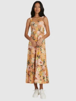Roxy Sunnier Shores Woven Maxi Dress -Shoreline Mood urjwd03116 roxyw ckn8 frt1