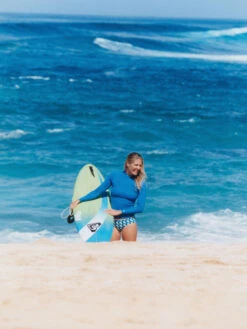 Roxy Always Surf Long Sleeve UPF 50 Rashguard -Shoreline Mood urjwr03205 roxyl bpc0 frt3