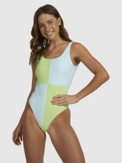Roxy Tropic Trip One-Piece Swimsuit -Shoreline Mood urjx103058 roxyw ghq0 frt1