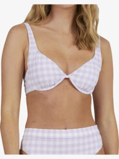Roxy Heart The Check Underwire Bralette Bikini Top -Shoreline Mood urjx303068 roxyw pfk8 dtl1