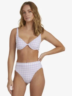Roxy Heart The Check Underwire Bralette Bikini Top