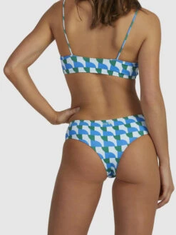 Roxy Geo Vibe Hipster Bikini Bottoms -Shoreline Mood urjx403074 roxyw bff8 bck4