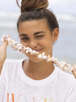 Roxy Crystal Visions Oversized T-Shirt -Shoreline Mood urjzt03648 roxyl wbb0 frt4